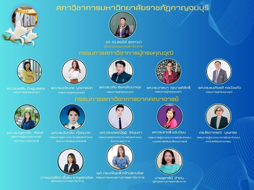 รายนามคณะกรรมการสภาวิชาการ